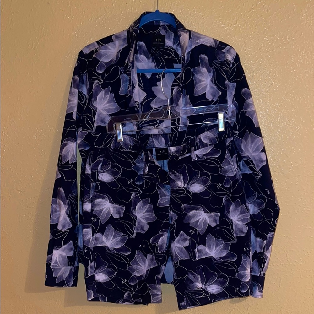 Floral Blazer and Shorts Set